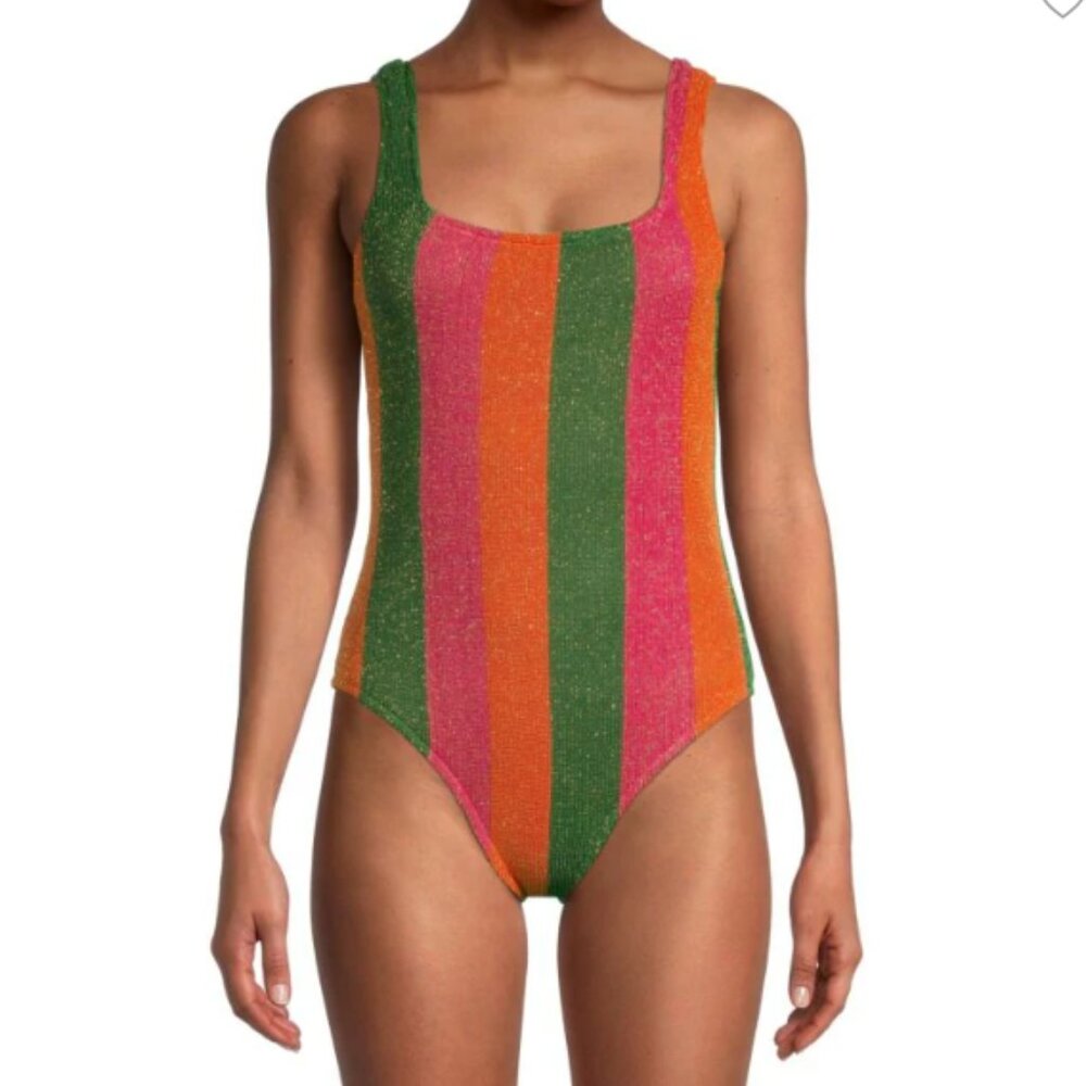 ISO Farm Rio R22 Shimmering Striped One-Piece Suit